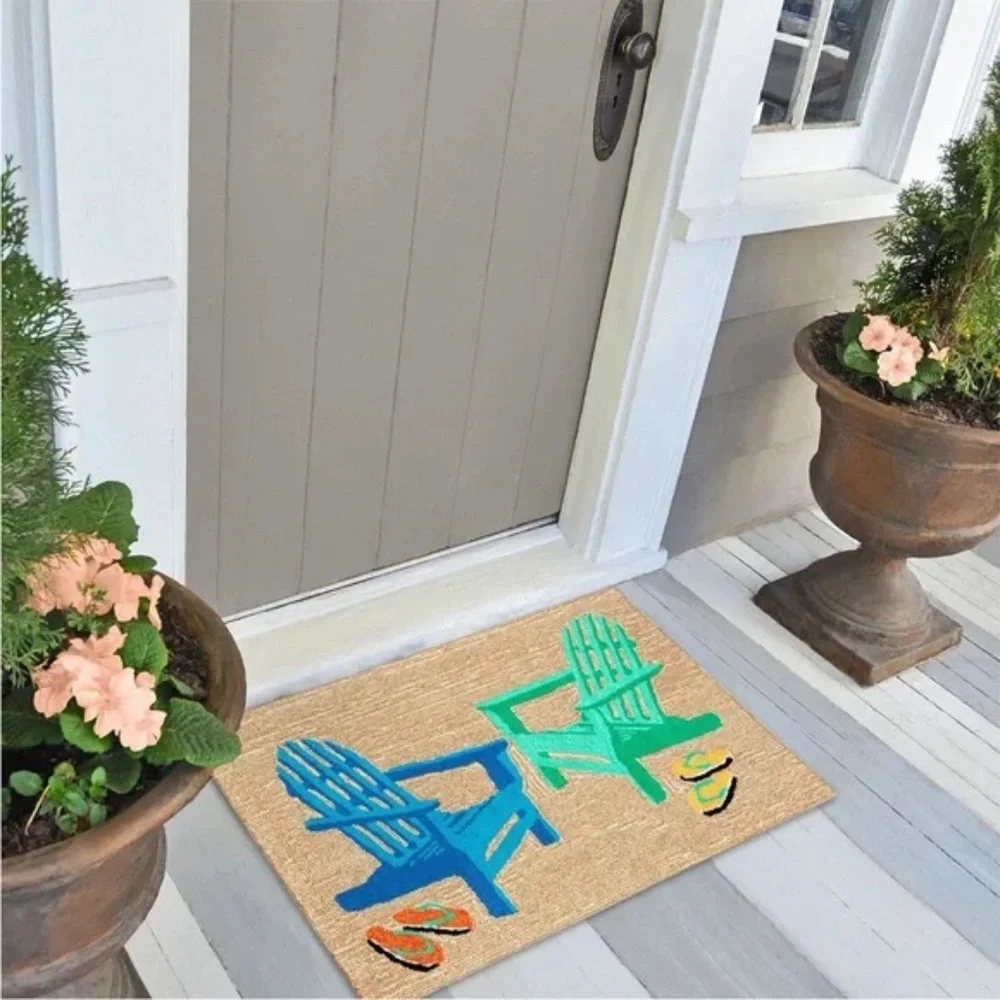 Liora Manne Multi-Color Adirondack Indoor/Outdoor Seaside Area Rug